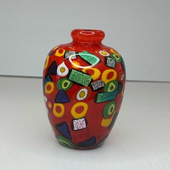 Beautiful Vintage Ceramic Stone Ashtray Mid Century Floral Design 7” - Picture 7 of 7